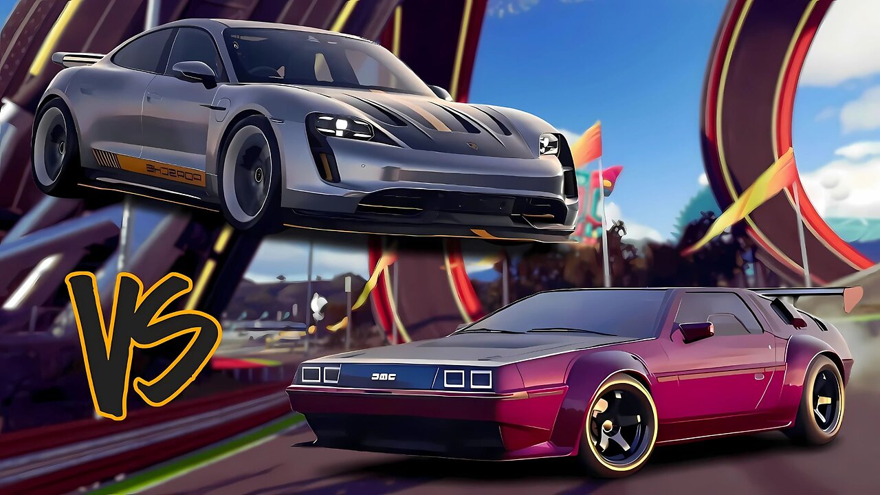 Porsche Taycan Turbo S vs DeLorean | Grand Race & Open World AI Showdown – The Crew Motorfest