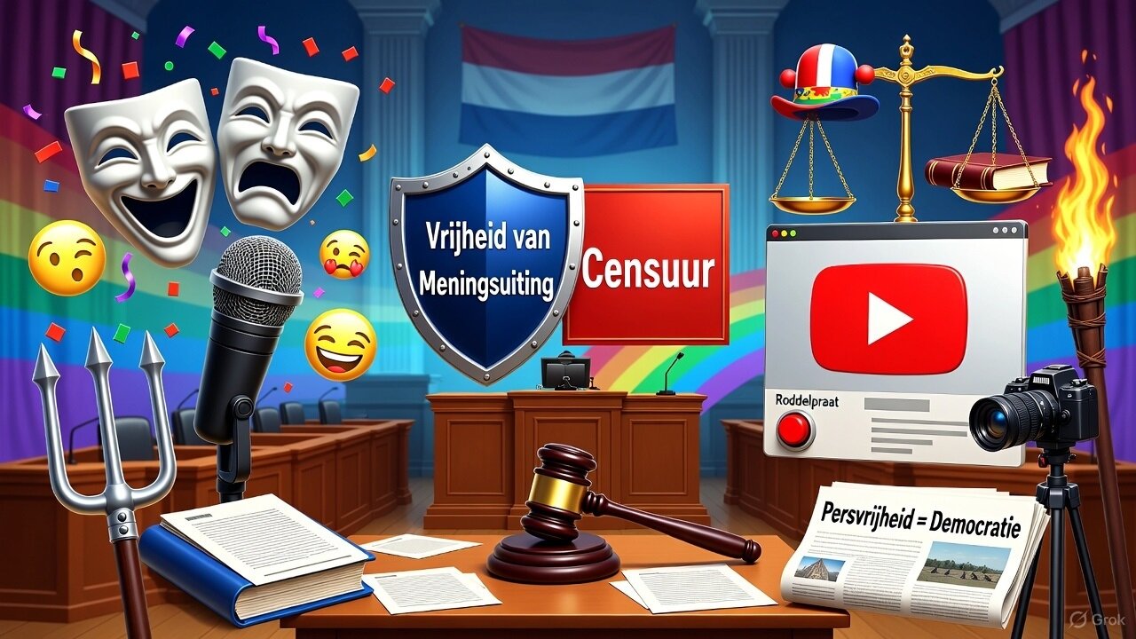 Vrijspraak en Vrijheid: Satire versus Strafrecht in één beeld