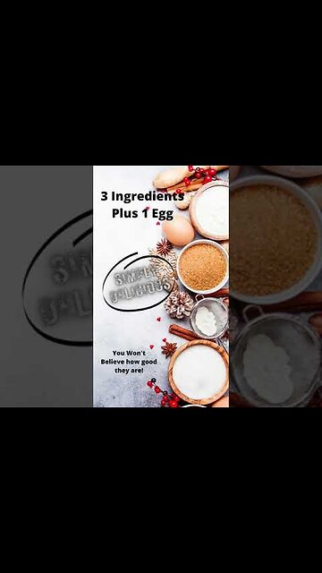 3 Ingredients Plus one Egg #shorts