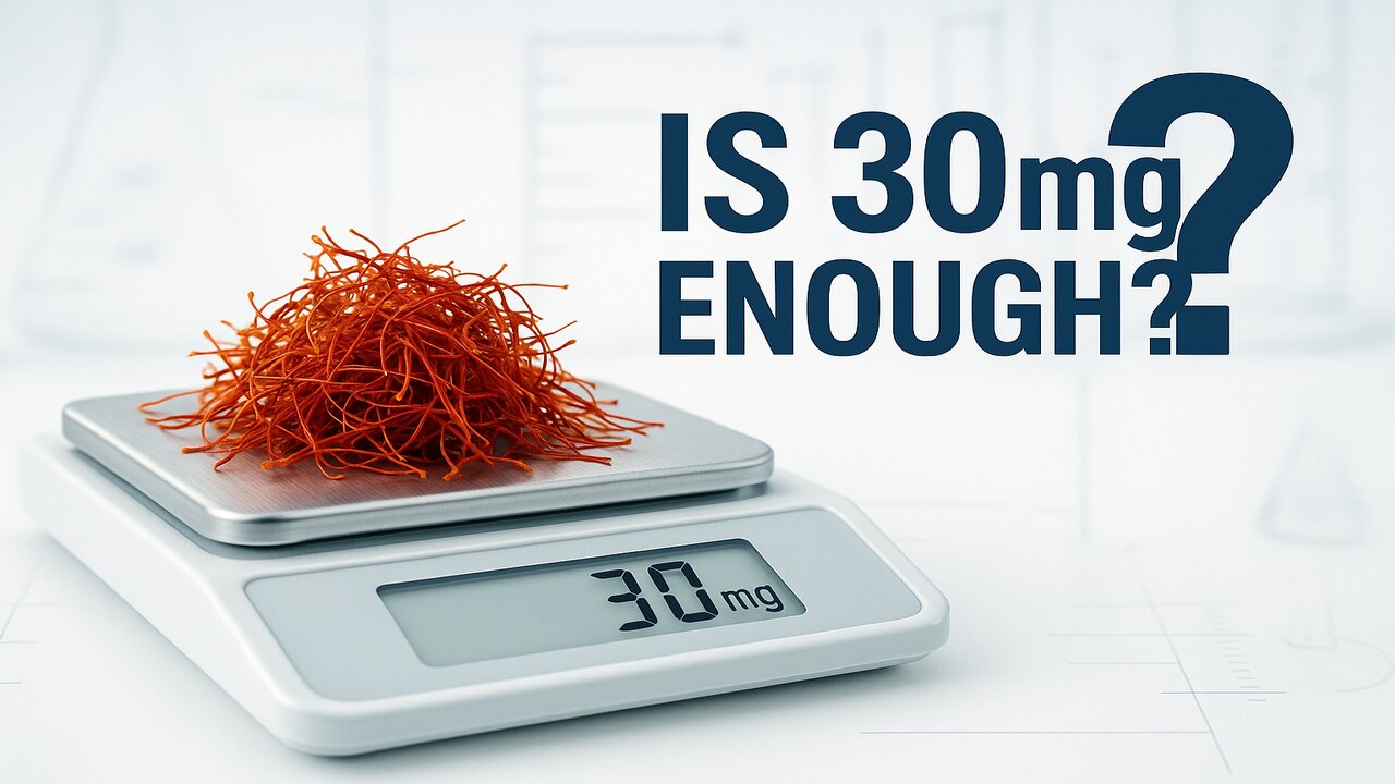 The Saffron Dose Secret: Why 30mg is NOT Enough (Find Your True Dose)