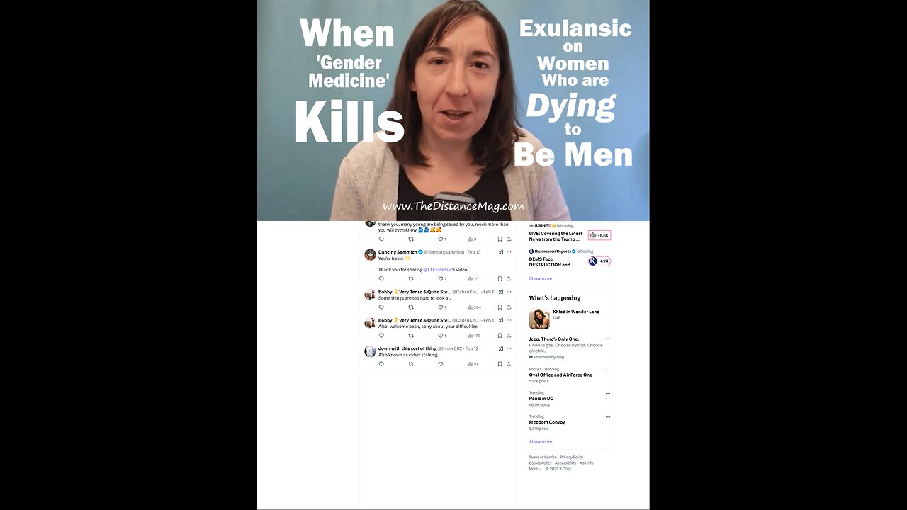 Exulansic deaths of 5 ‘trans men’ social media influencers she monitors. exclusive interview