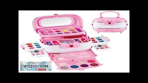 Kids Makeup Kit For Girls Princess Real Washable Pretend Play Cosmetic Set Review