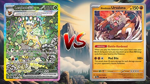 Pokemon TCG Live Leafeon EX Jolteon EX VS Blood Moon Ursaluna Cofagrigus!!