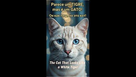 🐯 The Cat That Looks Like a White Tiger — You’ll Fall in Love!” 😻