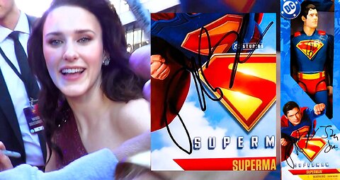 Rachel Brosnahan ⭐️ signed Superman toy donated to charity ❤️ Christopher & Dana Reeve Foundation 💛