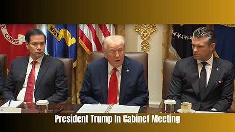 President Trump In Cabinet Meeting