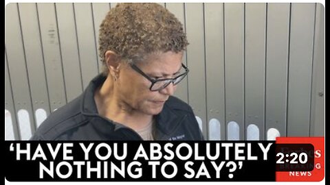 L.A. Mayor Karen Bass Just Stares Straight Ahead As Reporter Lobs Questions About Wildfires