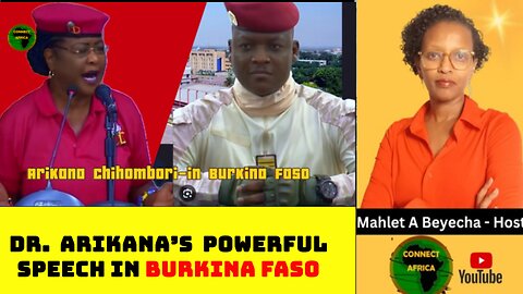 BURKINA FASO: DR. ARIKAN CHIHOMBORI-QUAO'S FEARLESS SPEECH IN THE FACE CAP. TRAORE