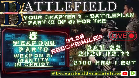 Bootcamp Battleplan Part 2of 5 : 5 weapons/5 parts: 1 year class Summary- Jan 28.26