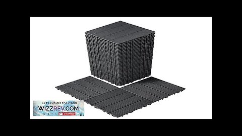 VEVOR Interlocking Deck Tiles 36 Pack 12"x12" Plastic for Porch Dark Grey Review