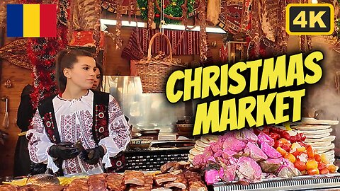 🇷🇴 [4K] Christmas Market Tour | Bucharest, Romania