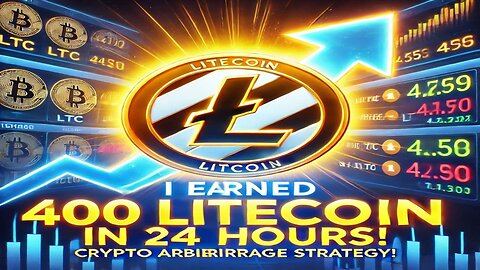 I earned 400 Litecoin in 24 hours! Crypto Arbitrage Strategy! Ltс Today