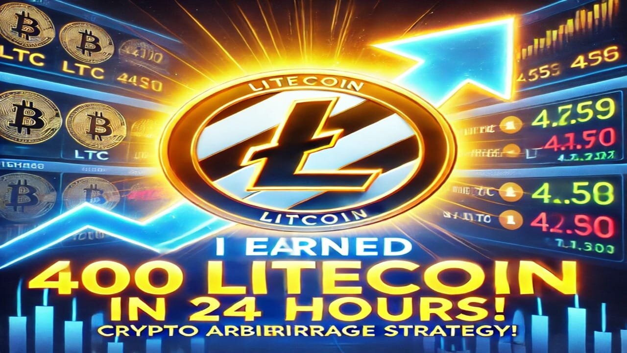 I earned 400 Litecoin in 24 hours! Crypto Arbitrage Strategy! Ltс Today