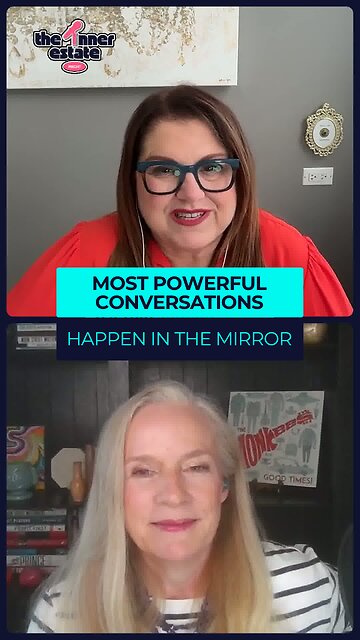 the most powerful conversations happen in the mirror