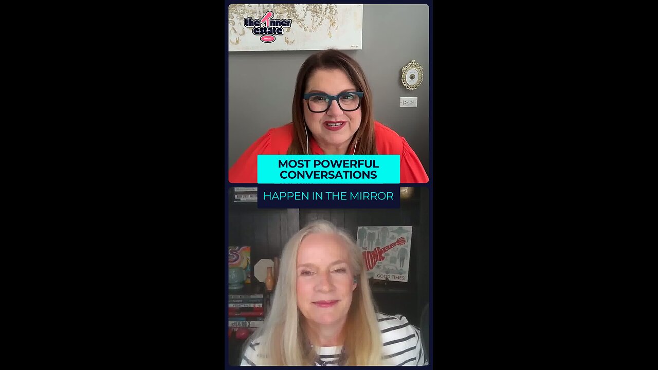 the most powerful conversations happen in the mirror