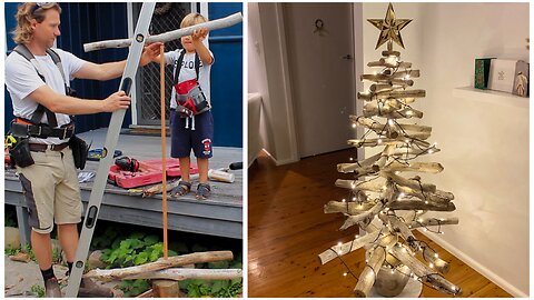 DIY Driftwood Christmas Tree | A fun Family Project!