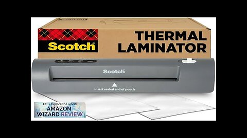 Scotch TL901X Thermal Laminator 1 Laminating Machine Gray Laminate Recipe Cards Photos Review