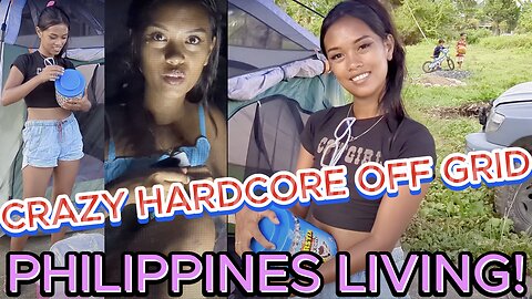 🇵🇭 HOLY SMOKES! HOW OFF GRID CAN YOU GO?!? CRAZY TENT CAMPING! Island Living Family Philippines