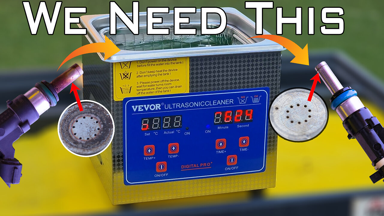 Cleaning car parts like pro with ultrasonic cleaner / No need for brush anymore??/Cleaning nozzles