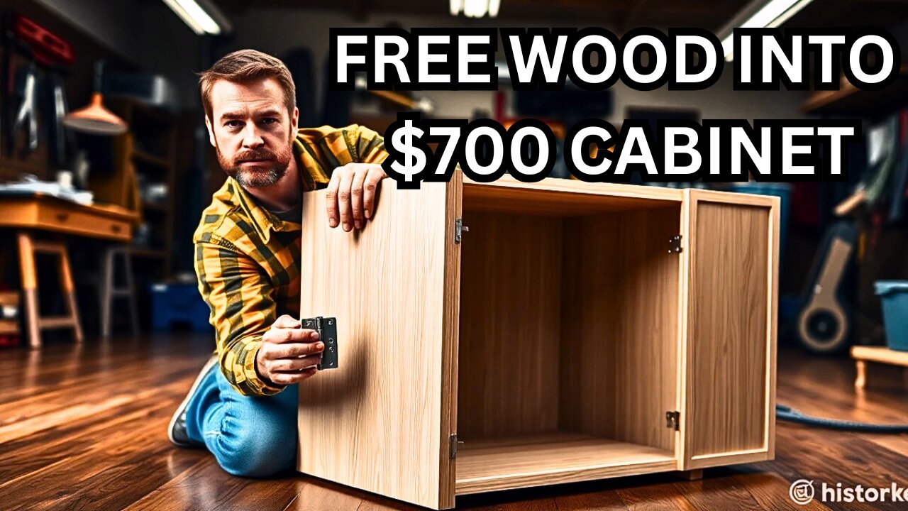 🌹✨ I Turned FREE WOOD into a $700 Cabinet and Here's How!?| woodworking for beginners 🌹✨