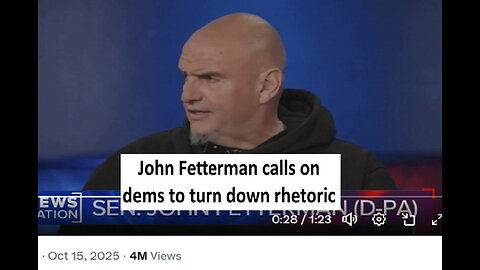 John Fetterman urges dems to turn down nazi rhetoric