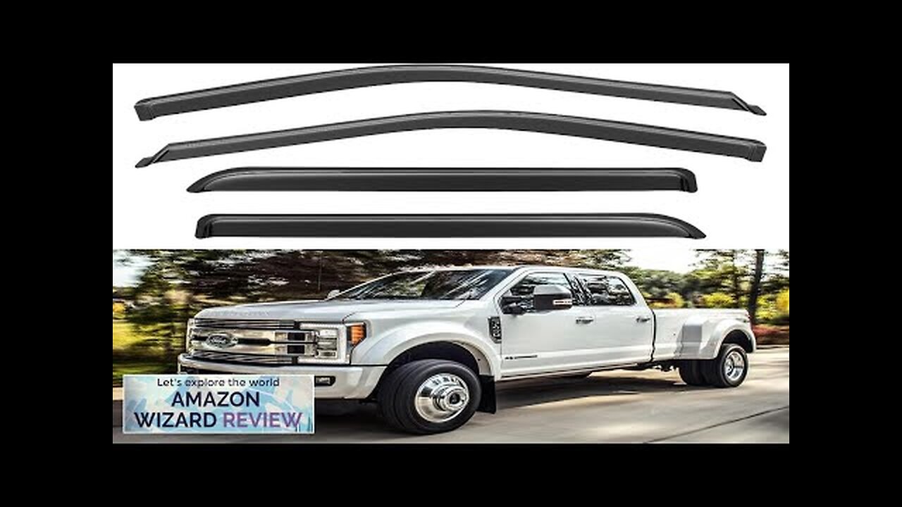 Window Rain Guards for 2015-2024 Ford F150 SuperCrew Vent Visors Shades Wind Review