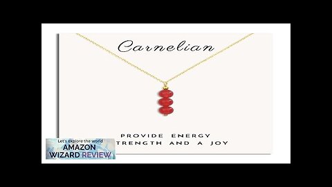 SmileBelle Red Necklace for Women 14K Gold Filled Carnelian Necklace July Birthstone Review