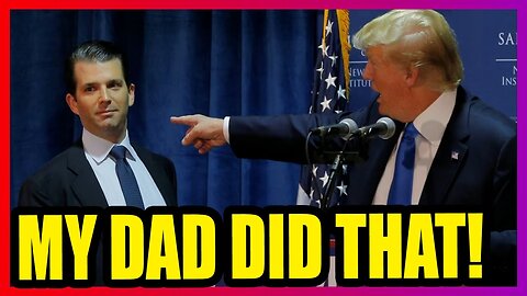 Donald Trump Jr. DISGUSTED HIMSELF while exposing his CRAZY father’s secrets on stage!