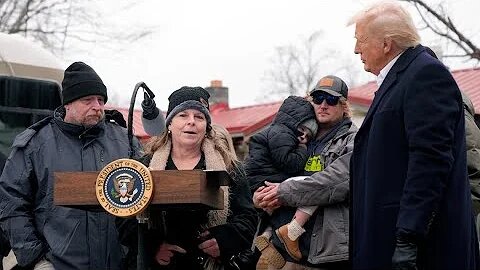 Trump Visits North Carolina Families Impacted by Hurricane Helene