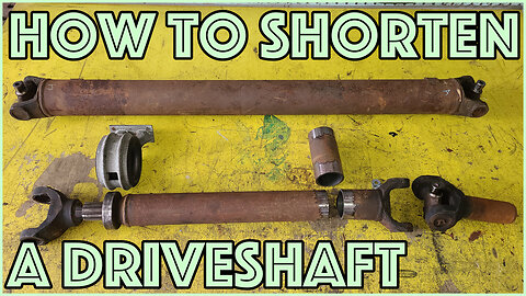 How to successfully shorten a driveshaft yourself - DIY