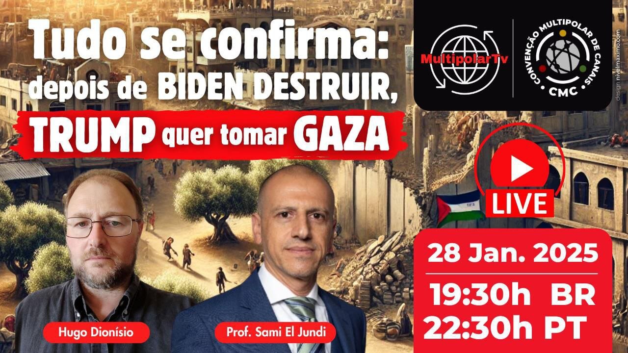 TUDO SE CONFIRMA: BIDEN DESTRUÍU, TRUMP QUER TOMAR GAZA