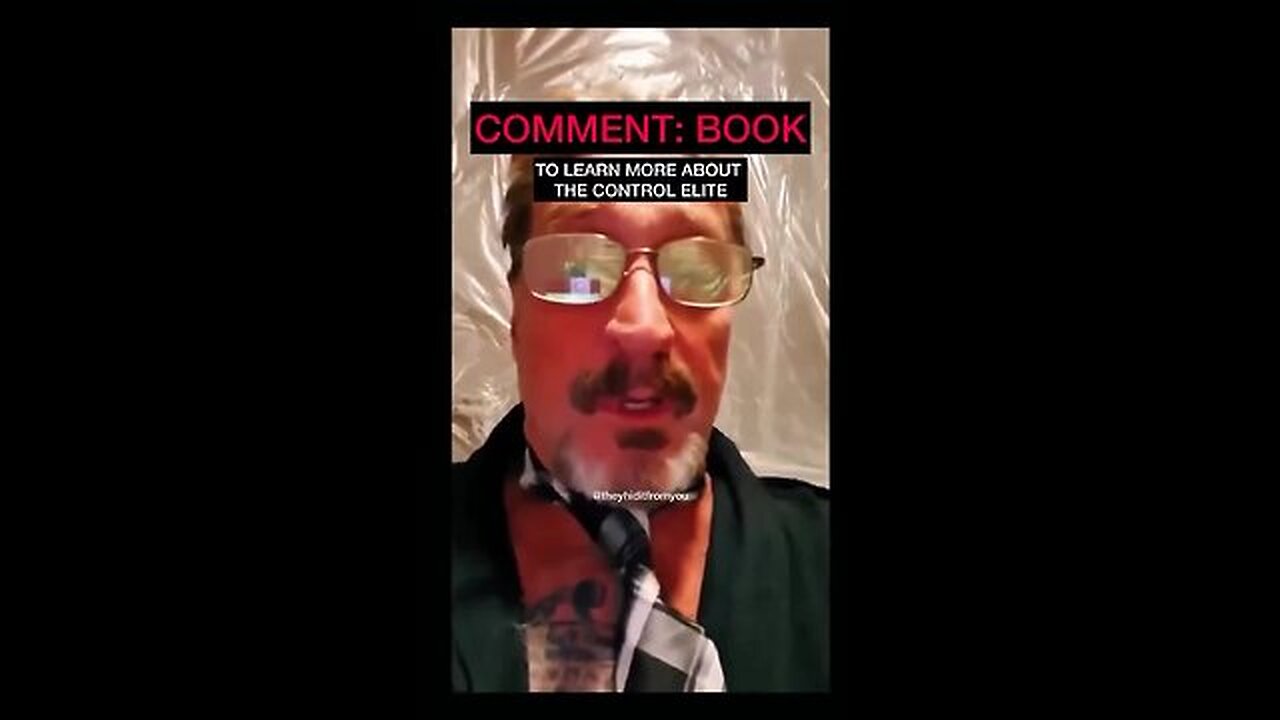 One of McAfee’s last messages before his ‘suicide.’