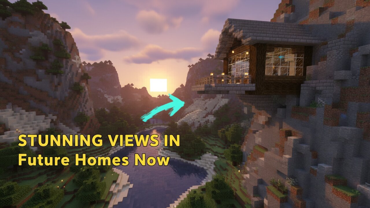 Build a SMALL Luxury Mansion with a Stunning View in Minecraft 🏙️