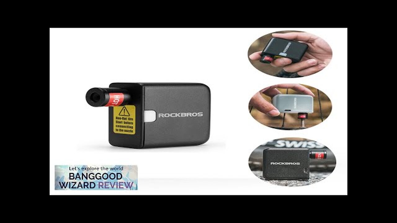 ROCKBROS Mini Portable Bike Electric Air Pump 100PSI Power 300mAh Battery USB Review