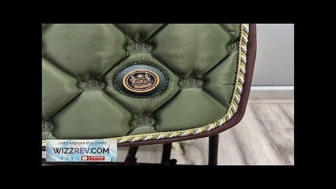 ROYAL EQUESTRIAN JUMP SADDLE PAD OLIVE GOLD FULL Review