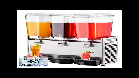 VEVOR Commercial Beverage Dispenser 20.4 Qt 18L 3 Tanks Ice Tea Drink Review