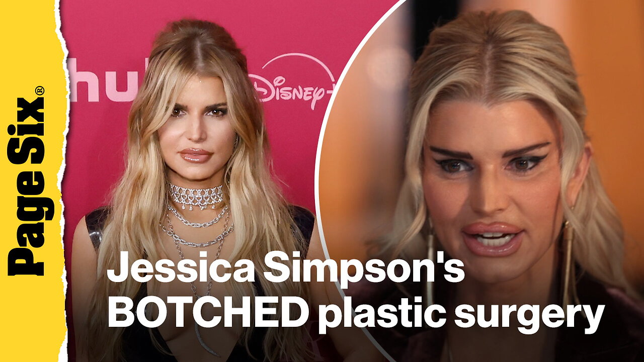 See Jessica Simpsons jaw-dropping BOTCHED plastic surgery face for her Alls Fair acting role
