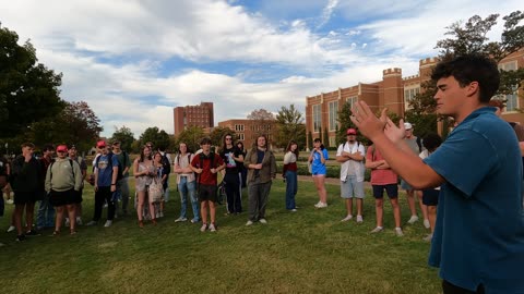 Bro Jim Gilles Preaches at Oklahoma University 10-16-25 Part 18