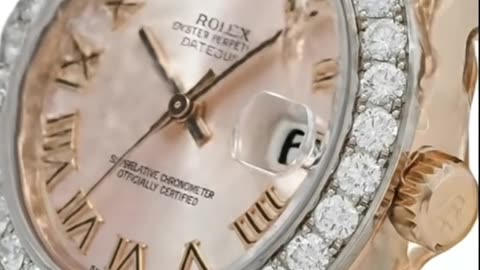 ROLEX DATEJUST PEARLMASTER PINK WATCH