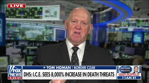 HOMAN TO DEMOCRAT OFFICIALS: Assaults against ICE agents are so high because of Democrat governors