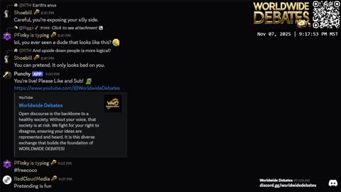 0154 WIDESTREAM - Worldwide Debates - YouTube/Twitch/Rumble