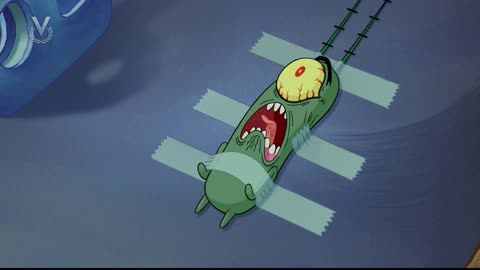 [Clip] Bob Esponja: Un Héroe Fuera del Agua | Bob Riéndose de Plankton | Venevisión (Venezuela 🇻🇪)