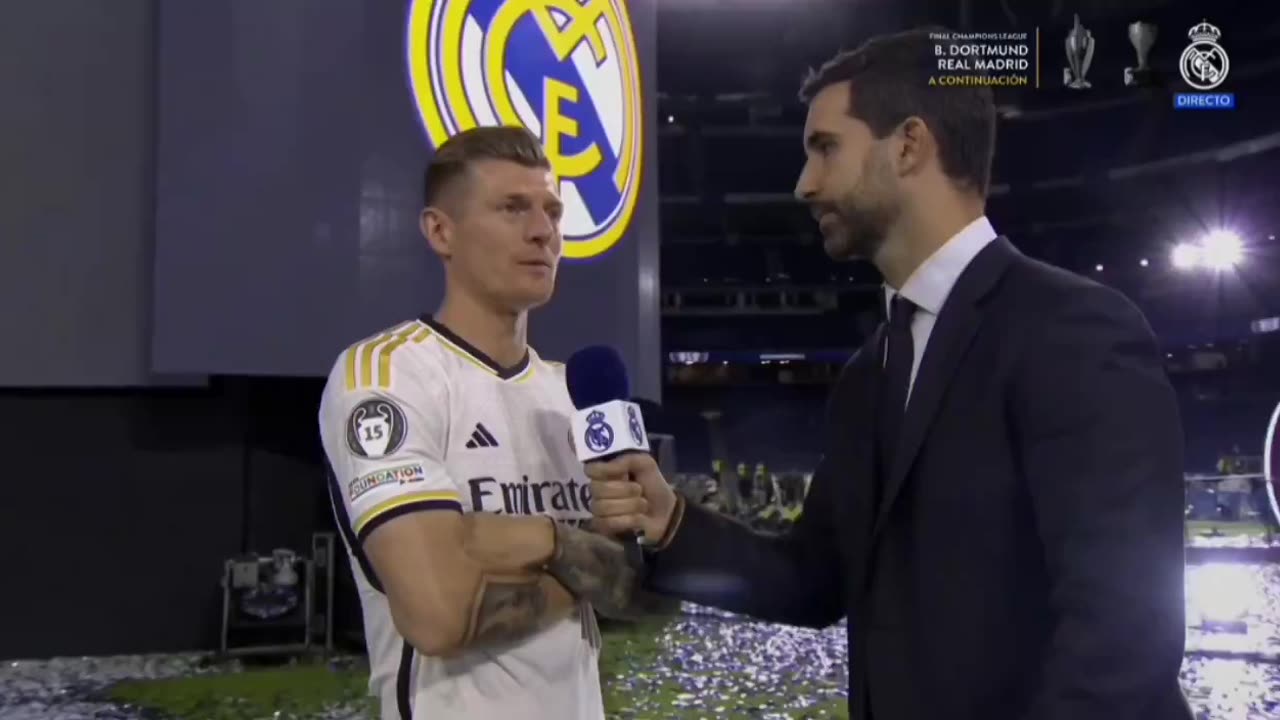 Letztes Interview nach einem Spiel. Adios, Toni Kroos. 😢