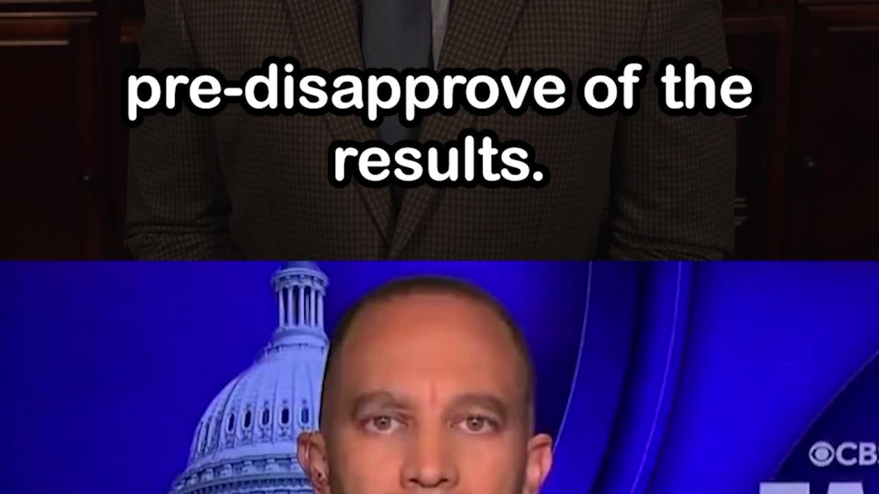 Hakeem Jeffries Panics When CBS Calls Out His Election Denial