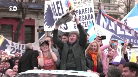 Olla popular de Nochebuena frente al Congreso argentino