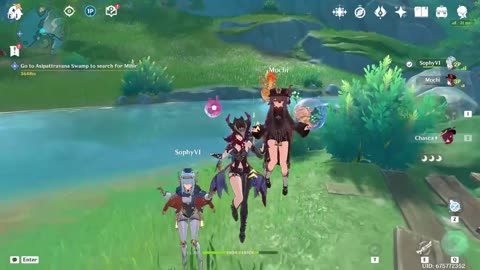 Genshin Jumping for Joy with Friends