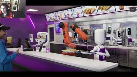 The Robots Work At A Taco Bell Restaurant Fake Funny Parody Video With Live Commentary