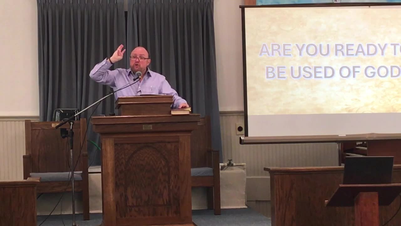 Pastor Gene Miller at Castleberry Baptist Church on February 23, 2025.