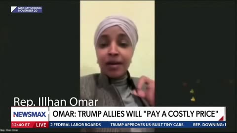 Ilhan Omar threatens anyone working with Trump