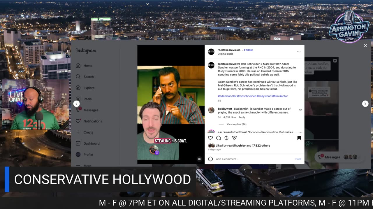 The Arrington Gavin Show "CAN HOLLYWOOD ALSO BE CONSERVATIVE"